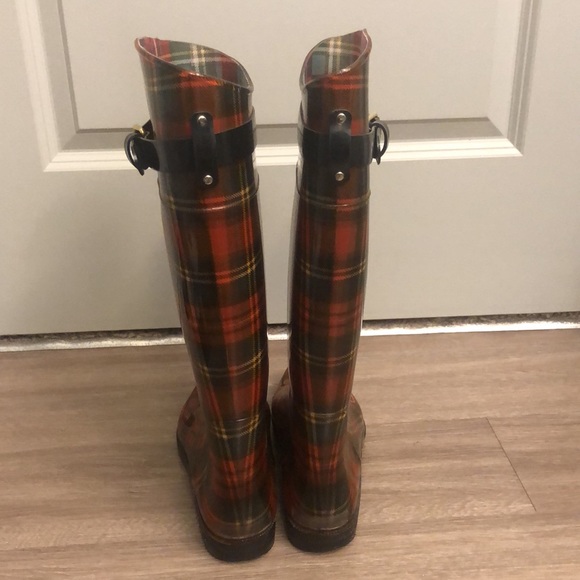 Ralph Lauren Plaid Rainboots - Picture 4 of 9